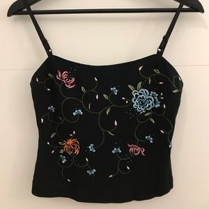 BCBG Maxazria Embroidery W/ Rhinestones under-bra